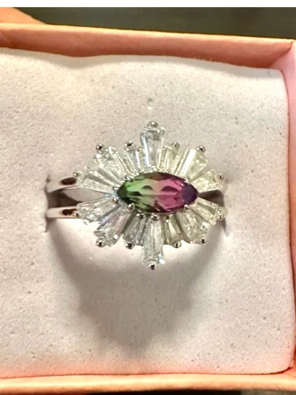 Bomb Party sz 7 NWT The Sterling Club solid .925 with Lab Alexandrite $214